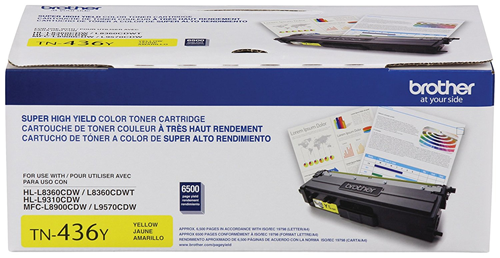 Brother TN436Y Yellow Toner Cartridge 1800 Pages