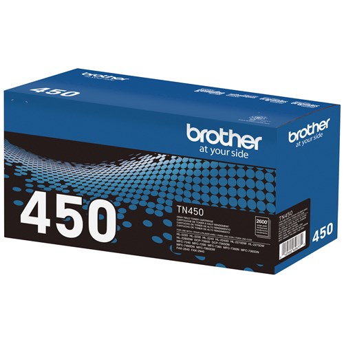 Brother TN450 Black Toner Cartridge, High Yield